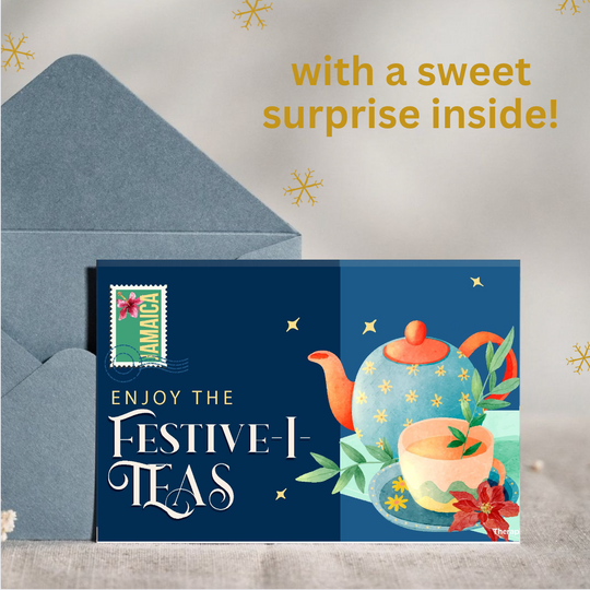 Greeting Card: Enjoy the Christmas Festiv-i-TEAS